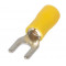 Enext e.terminal.stand.sv.1,25.5.yellow Изолированный вилочный наконечник 0.5-1.5 кв.мм желтый. Photo 1